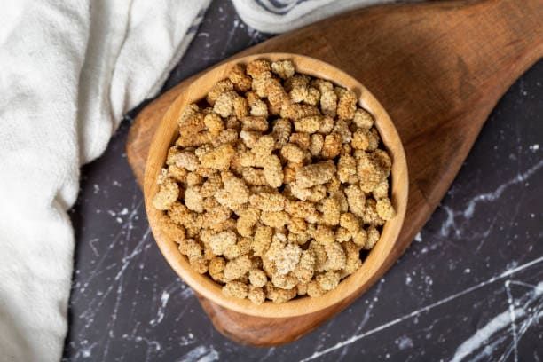 خرید توت سفید خشک کهندان + قیمت فروش استثنایی